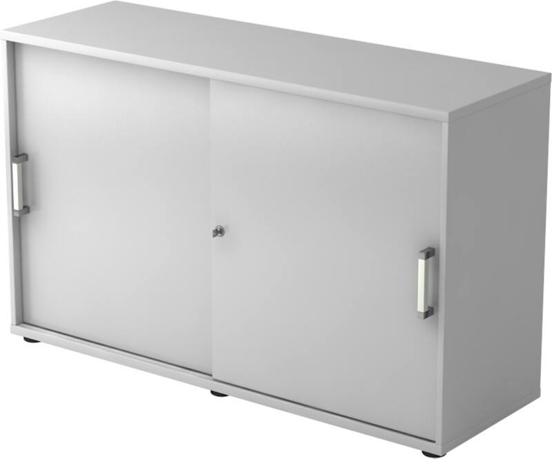 Armoire à portes coulissantes Hammerbacher Aggloméré 1 Étagère Verrouillable 1200 x 400 x 748 mm Gris