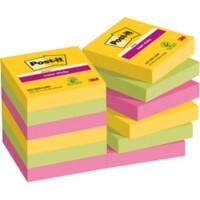 Post-it Super Sticky Notes 47,6 x 47,6 mm Rio Kleuren 12 Blokken van 90 Vellen