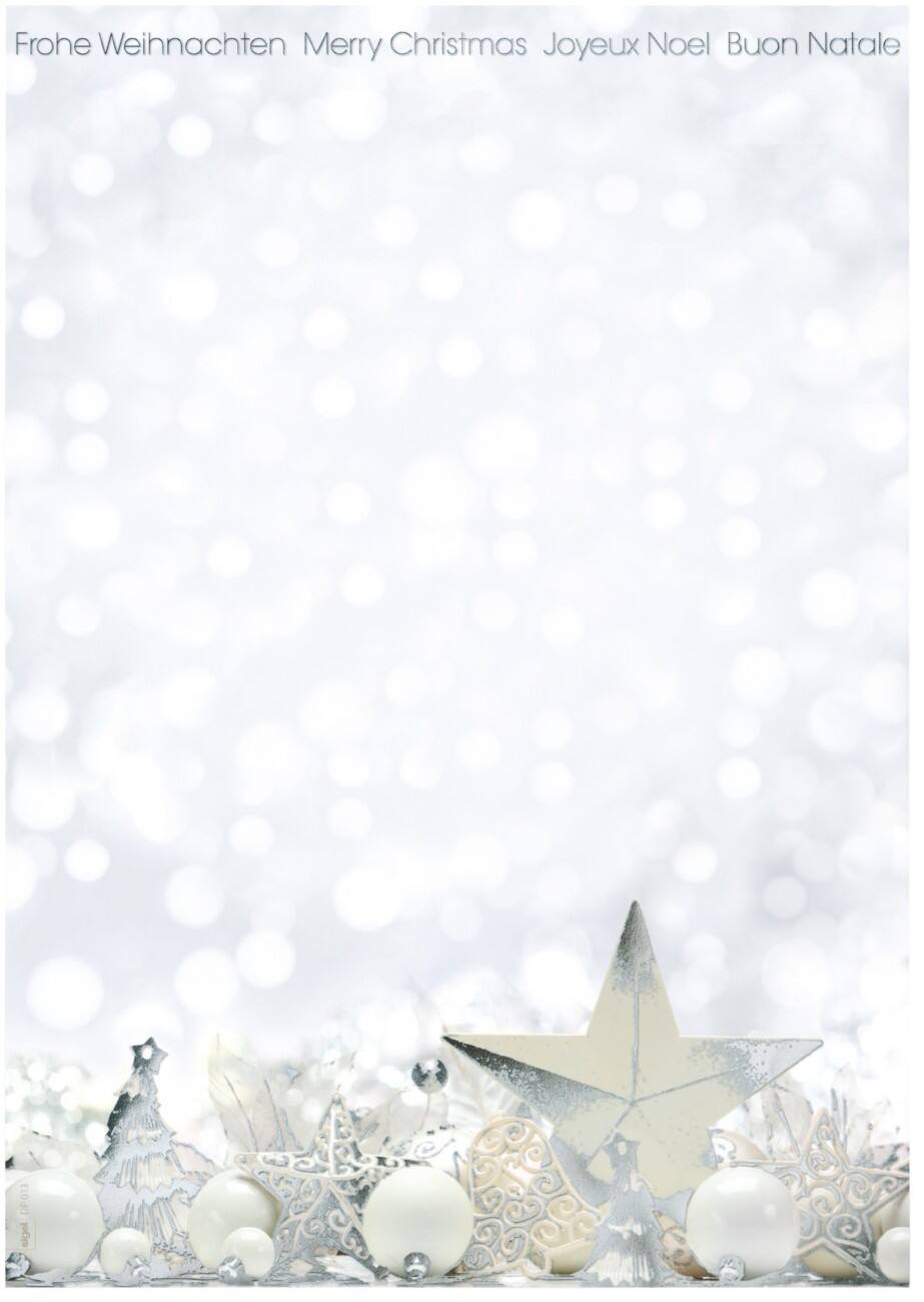 Papier à lettre Sigel White Stars 90 g/m² 21 x 29,7 cm A4 Blanc, gris 25 Feuilles