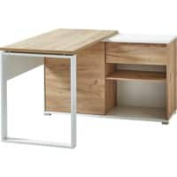 GERMANIA thuiskantoorbureau Lioni 4156 lichtbruin, eiken 1.200 x 1.170 x 750 mm