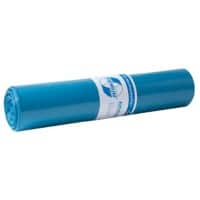 DEISS LDPE Premium Gemiddeld gebruik Vuilniszakken 120 l Blauw HDPE (Hogedichtheidpolyetheen) 37 micron 25 Stuks