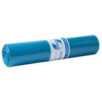 Sac-poubelle LDPE Premium Déchets courants DEISS 120 l Bleu HDPE (Polyéthylène renforcé haute densité) 37 microns 25 Unités