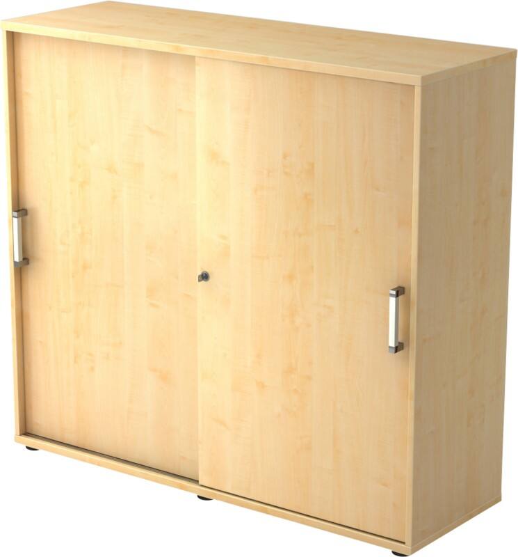 Armoire à portes coulissantes Hammerbacher Aggloméré 2 Étagères Verrouillable 1200 x 400 x 1100 mm Érable Brun