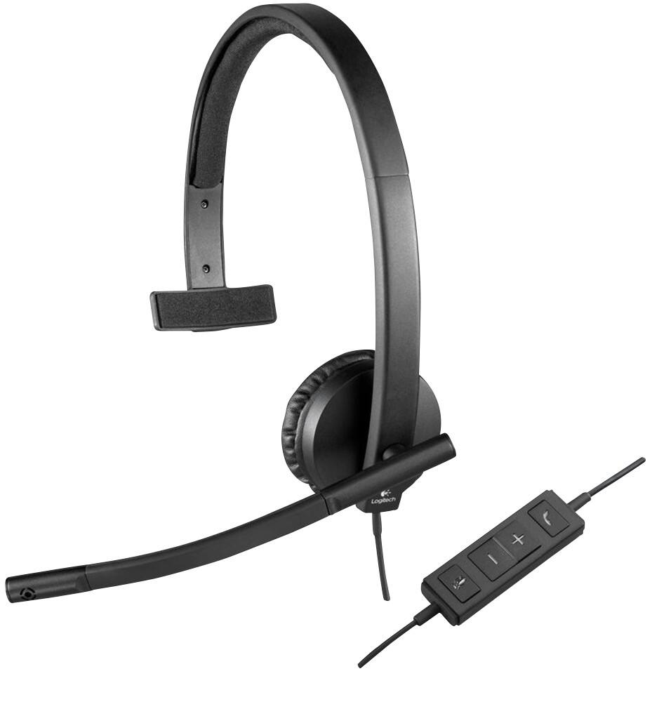 Logitech H570e Bedraad Headset Over het hoofd Mono Zwart