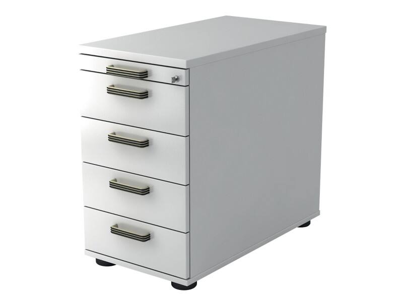 Caisson à tiroirs Hammerbacher VSC50 Blanc 428 x 800 x 760 mm