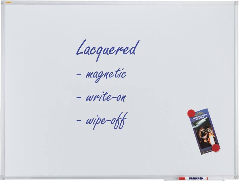 Franken X-tra!Line Whiteboard Magnetisch Enkel 90 (B) x 60 (H) cm Wit