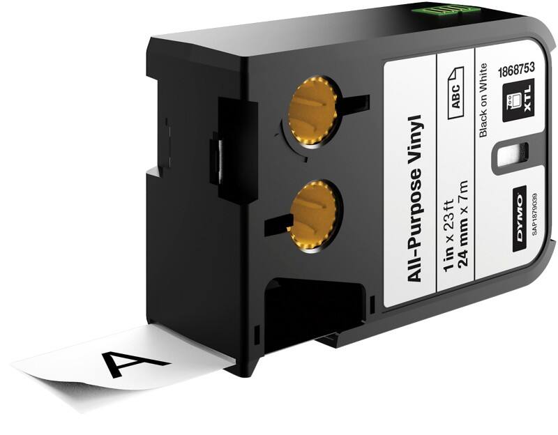 Ruban d'étiquettes XTL Dymo 1868753 24 mm x 7,5 m Noir sur Blanc