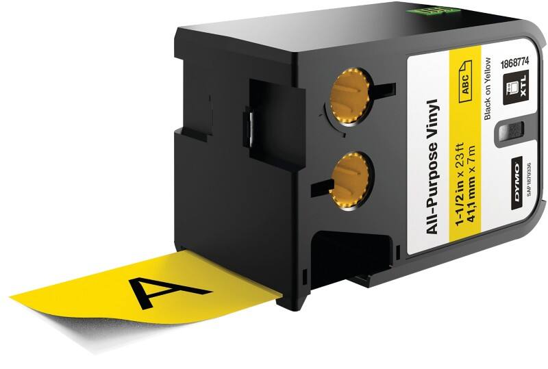 Ruban d'étiquettes DYMO XTL 1868774 Noir sur Jaune 41 mm x 7,5 m