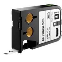 DYMO XTL Labeltape Vinyl 1868751 Zelfklevend Zwart op Wit 12 mm x 7 m