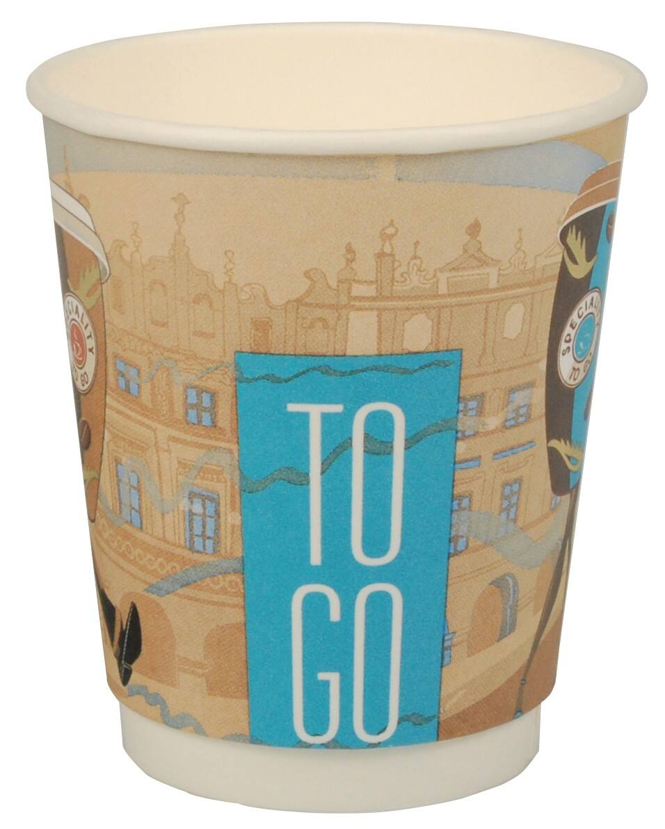 PAPSTAR Papieren bekers To go 0,20 l 25 Stuks