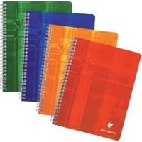 Clairefontaine A5+ Spiraalschrift Kleurenassortiment Gelamineerde kartonnen kaft Gelinieerd 50 Vellen