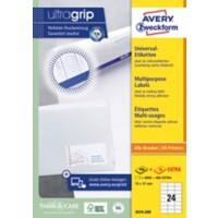 Étiquettes universelles Ultragrip Avery 3474-200 Adhésif A4 Blanc 70 x 37 mm 220 Feuilles de 24 Étiquettes