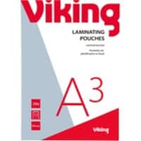 Viking Lamineerhoes A3 Glanzend 75 micron (2 x 75) Transparant 25 Stuks