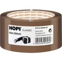 Nopi Verpakkingstape Classic 50 mm x 66 m Bruin