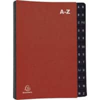 Trieur numérique extensible Exacompta A4 Rouge A-Z 24 Compartiments