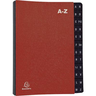 Trieur numérique extensible Exacompta A4 Rouge A-Z 24 Compartiments
