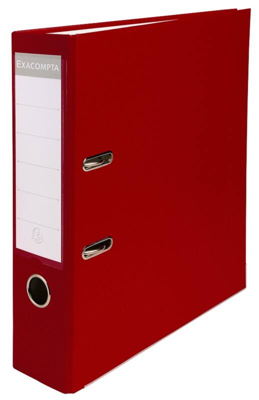 Exacompta Maxi Breed Ordner A4 75 mm Bordeauxrood 2 Ringen 918418B Kunststof Staand