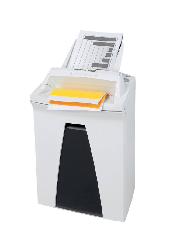 Destructeur de documents HSM Alimentation Automatique SECURIO 10 Feuilles Coupe croisée Niveau de sécurité P-4, O-3, T-4, E-3, F-1 34 L AF150