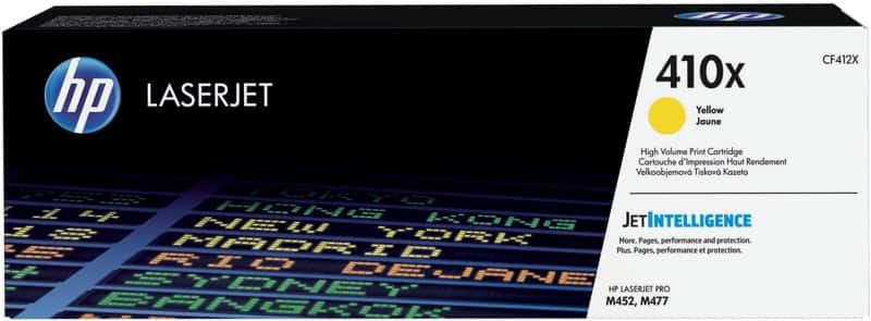 Toner HP 410X D'origine CF412X Jaune