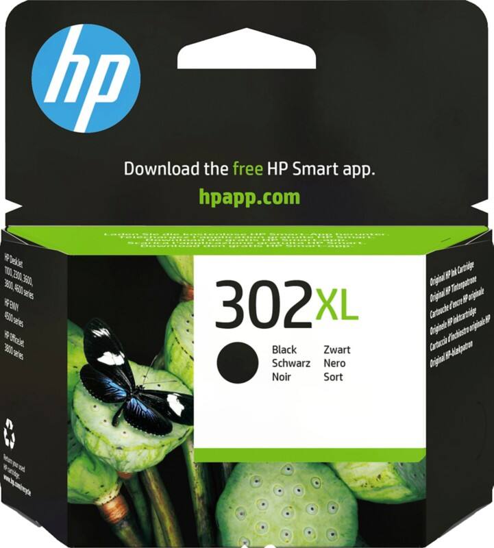 HP 302XL originele inktcartridge F6U68AE zwart