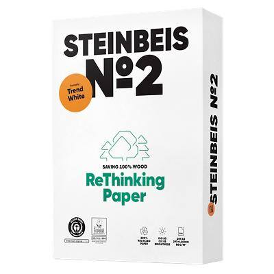 Steinbeis Trend No.2 A3 Kopieerpapier 100% Recycled 80 g/m² Glad Wit 500 Vellen