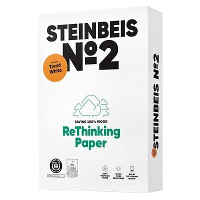 Steinbeis No.2 A3 Print-/ kopieerpapier EU Recycled 80 g/m² Glad Wit 500 Vellen