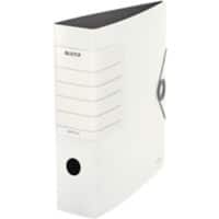 Classeur à levier Leitz 180° Solid A4 82 mm Blanc 2 anneaux 1112 Polyfoam Portrait