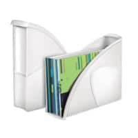 Porte-revues CEP Gloss Polystyrène Blanc 27 (l) x 8,5 (p) x 31 (h) cm