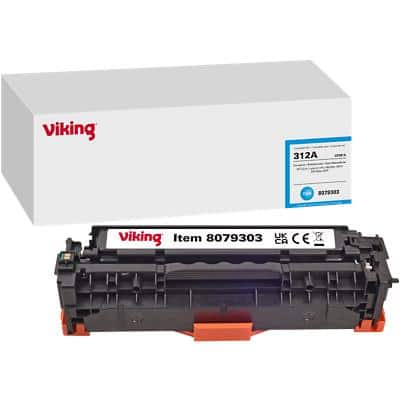 Viking 312A compatibele HP tonercartridge CF381A cyaan