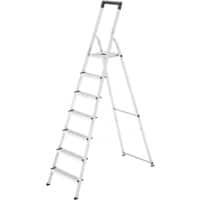 Hailo Trapladder L40 Easyclix Zilver, zwart 7 54 x 230 cm