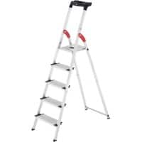 Hailo Trapladder XXL Easyclix Zilver, zwart 5 40 x 13 x 163 cm