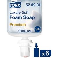 Tork Foam handzeep navulling - 520901 - Luxe zeep voor S4 dispensersystemen - Premium kwaliteit Bloemengeur van Roos Orchidee en Magnolia 1 x 1000 ml