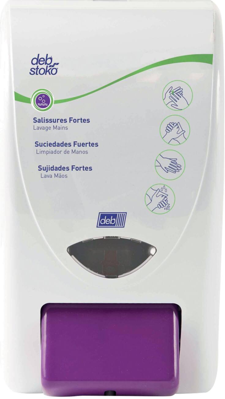 Distributeur de savon Deb HVY2LDPMD Blanc, Violet