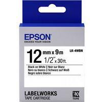 Ruban d'étiquettes Epson LK-4WBN C53S654021 Blanc 12 mm