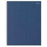 Office Depot Notitieboek A4+ Geruit Spiraal gebonden Karton Marineblauw Geperforeerd 160 Pagina's 80 Vellen