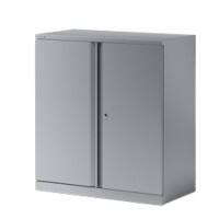 Armoire basse à portes battantes Bisley Essentials Argenté 914 x 470 x 1000 mm