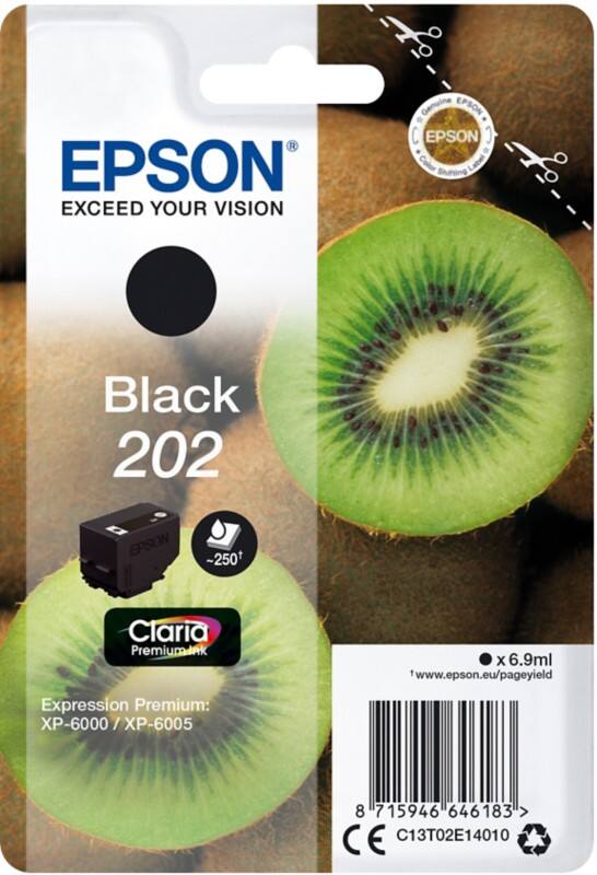 Epson T02E1 Origineel Inktcartridge C13T02E14010 Zwart