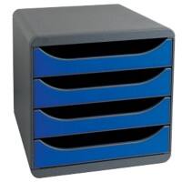Module à tiroirs Exacompta Big Box Plus Polystyrène Bleu, gris 27,1 x 34,7 x 27,8 cm