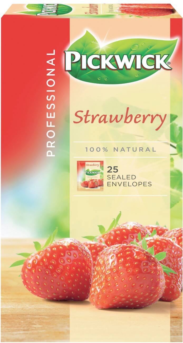 Thé Fraise Pickwick 25 Unités de 1.5 g