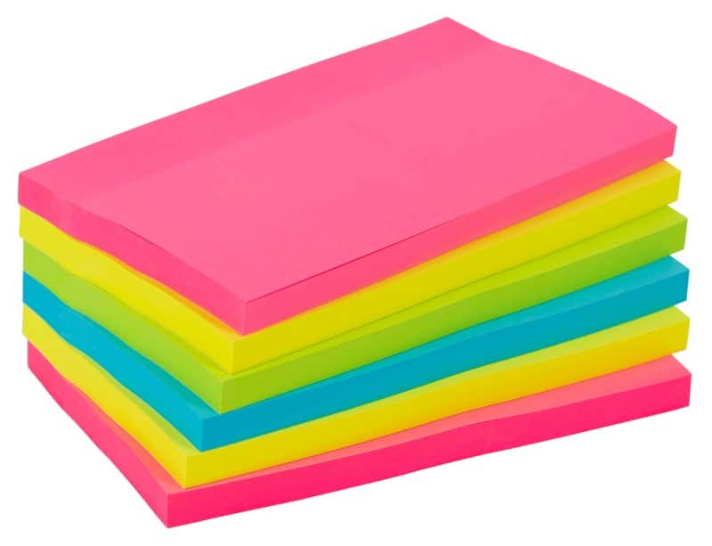 Viking Super Sticky Notes 127 x 76 mm Kleurenassortiment 6 blokken à 90 Vellen