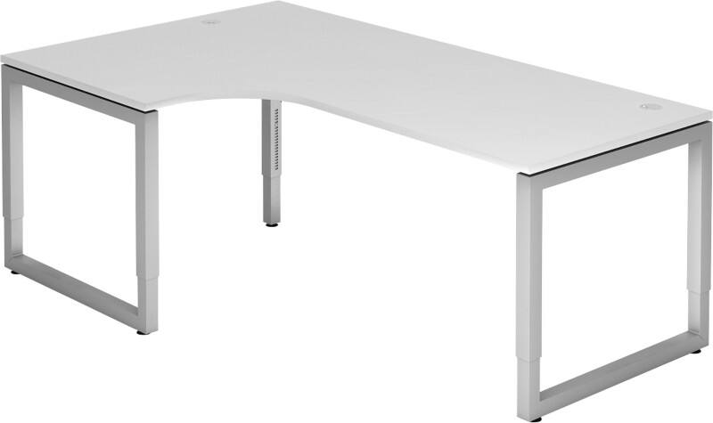 Bureau d'angle Hammerbacher R Series VRS Rectangulaire Blanc Joue 2000 (L) x 1200 (P) x 850 (H) mm Acier, Aggloméré