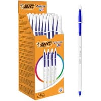 Stylo bille BIC Cristal Up 0,35 mm Bleu 20 Unités