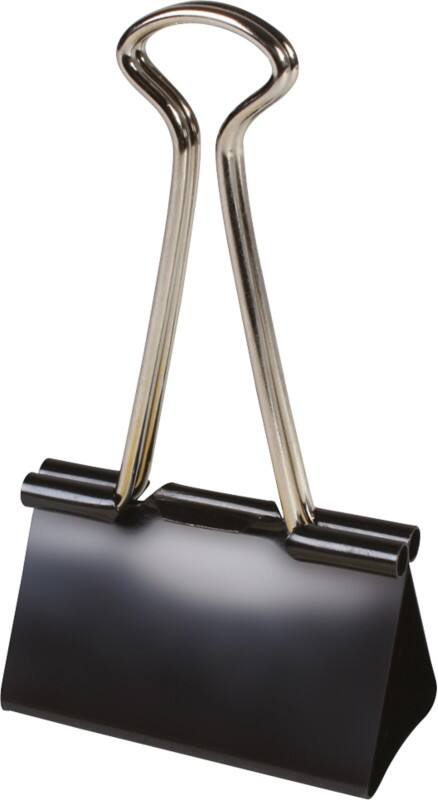 Viking Papierklemmen Foldback Clips 50 mm Zwart Metaal 12 Stuks