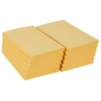 Notes Super Sticky Viking 127 x 76 mm Jaune pastel Carré 12 Blocs de 90 Feuilles