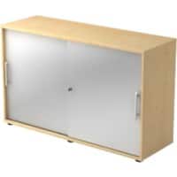 Armoire Hammerbacher Aggloméré 1 Étagère Verrouillable 1200 x 400 x 748 mm Érable Argenté, brun érable