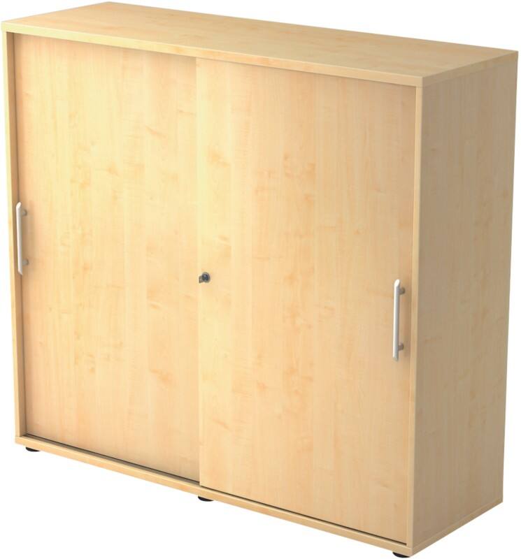 Armoire à portes rideaux Hammerbacher 1753S RE Imitation érable 1200 x 400 x 1100 mm