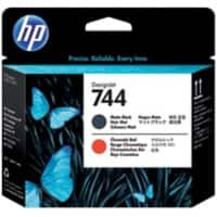 HP 744 Origineel Printkop F9J88A Chromatisch rood, mat zwart