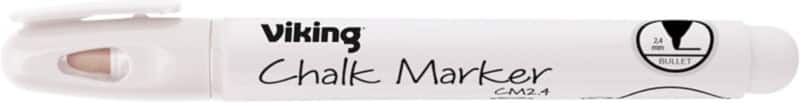 Marqueur craie Viking CM2,4 Non permanent Blanc Moyen Ogive 2,4 mm