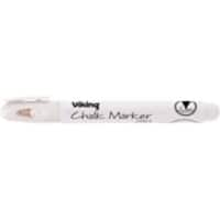 Viking CM2.4 Krijtmarker Medium Ronde Punt Wit