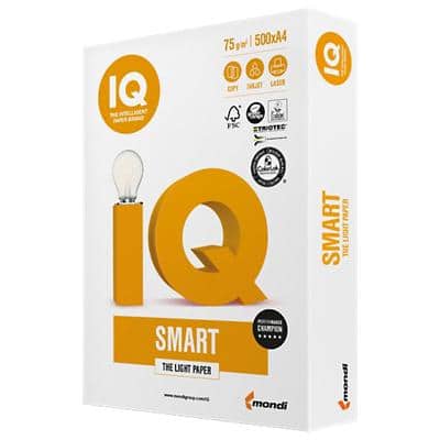 IQ Smart A4 Print-/ kopieerpapier 75 g/m² Wit 500 Vellen